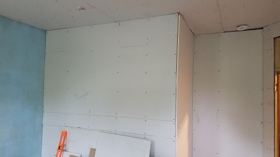 Check out that fresh drywall